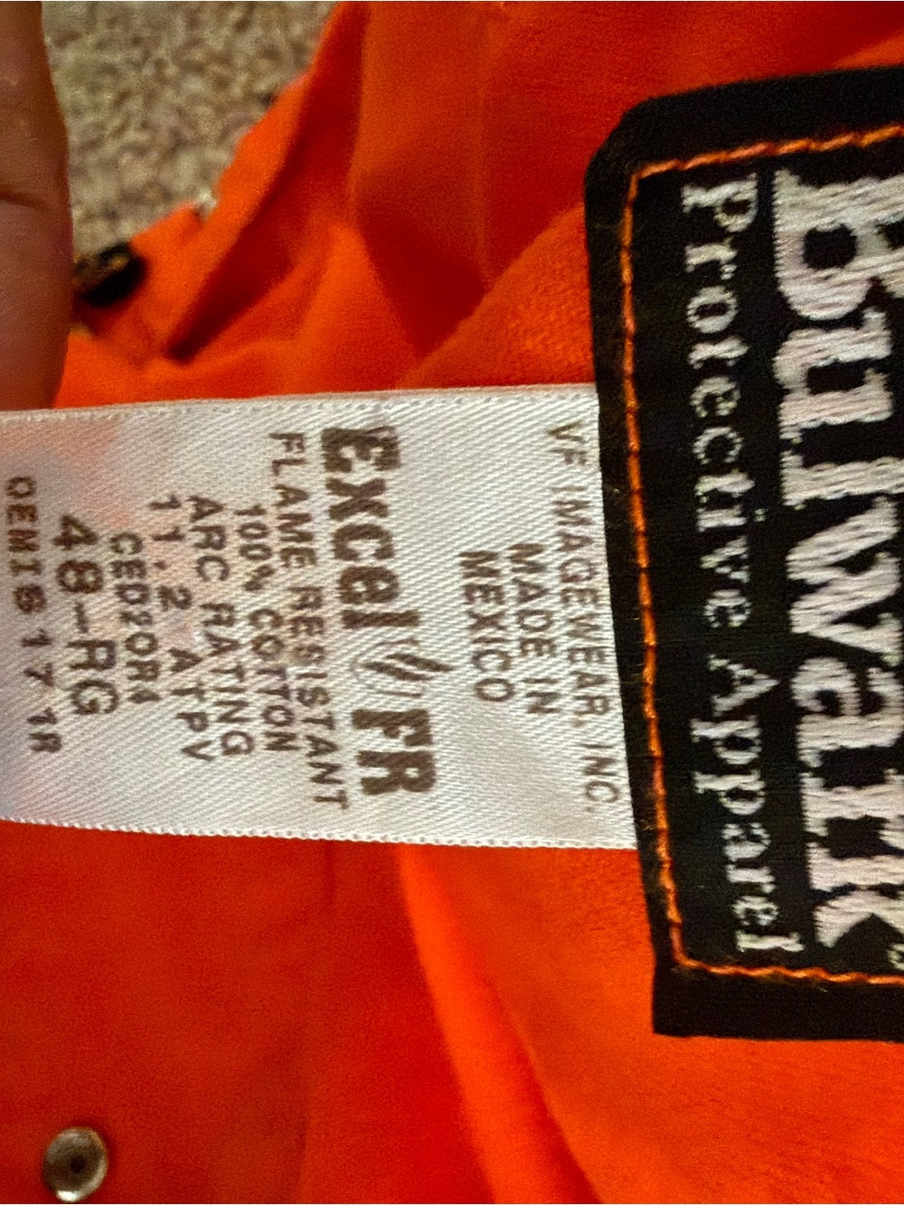 Blaklader Men’s Orange Protective Work Shirt